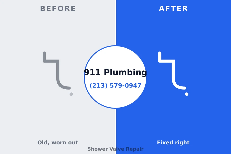 Before and after: plumbing company Perry, OH